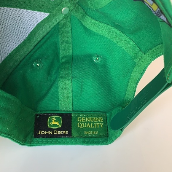 John Deere Snap Back Cotton Hat Green - Picture 5 of 6